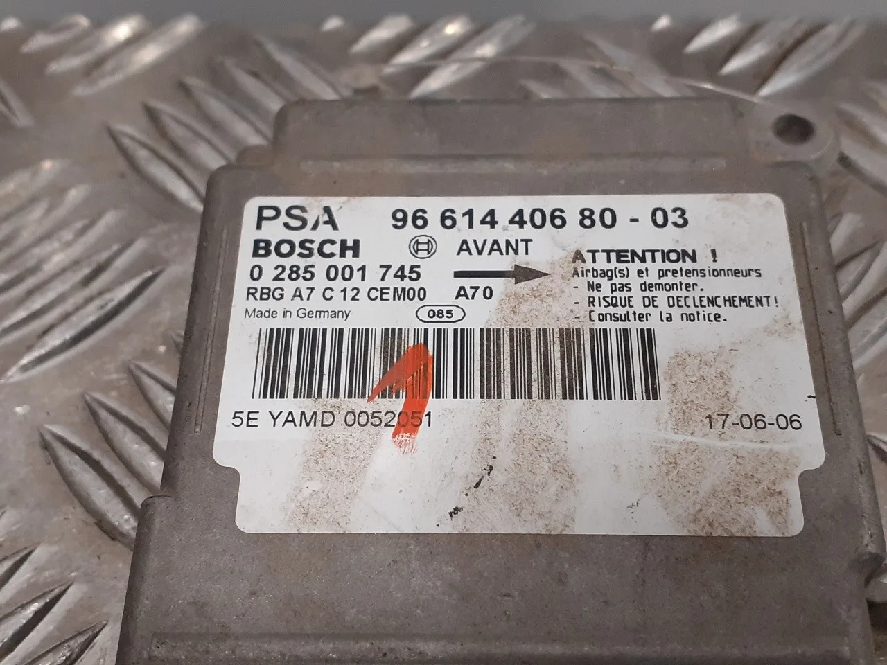 Centralita Airbag para Peugeot 207