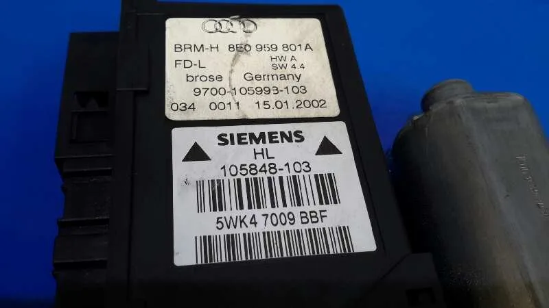 Motor Elevalunas Trasero Izquierdo para Audi A4 Berlina (8E)