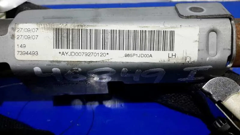 Airbag Cortina Delantero Izquierdo para Nissan Qashqai (J10)