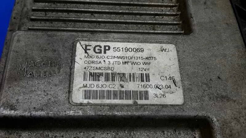 Centralita Motor Uce para Opel Corsa C