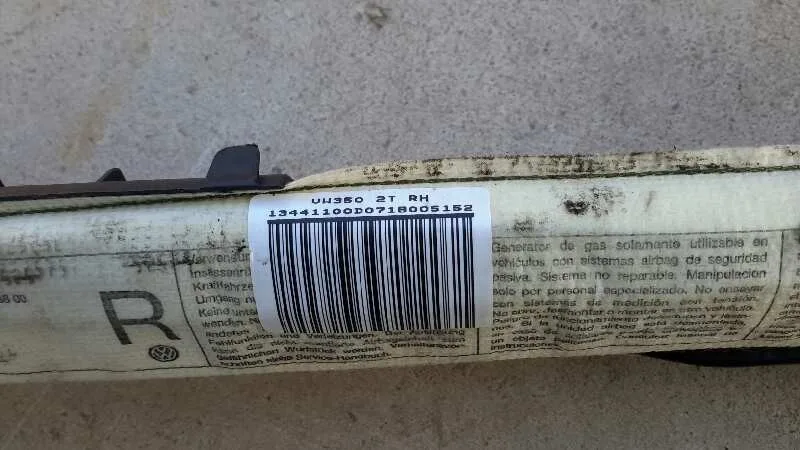 Airbag Cortina Delantero Derecho para Volkswagen Golf V Berlina (1K1)