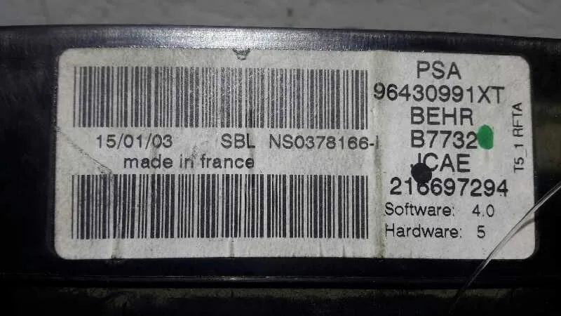 Mando Climatizador para Peugeot 307 Break / Sw (S1)