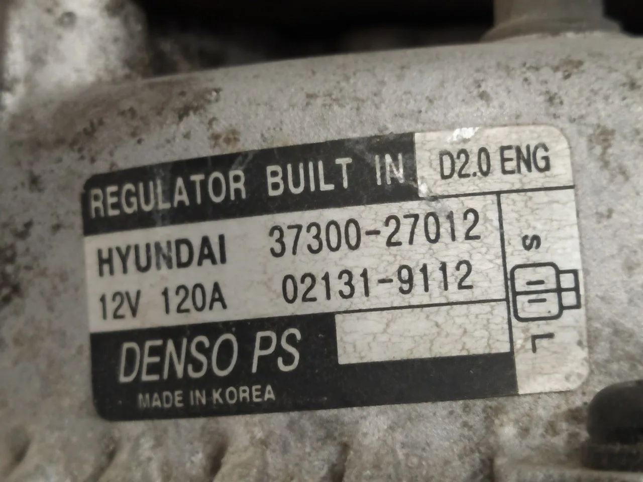 Alternador para Kia Carens