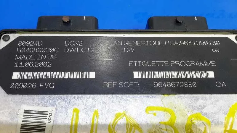 Centralita Motor Uce para Peugeot 206 Berlina