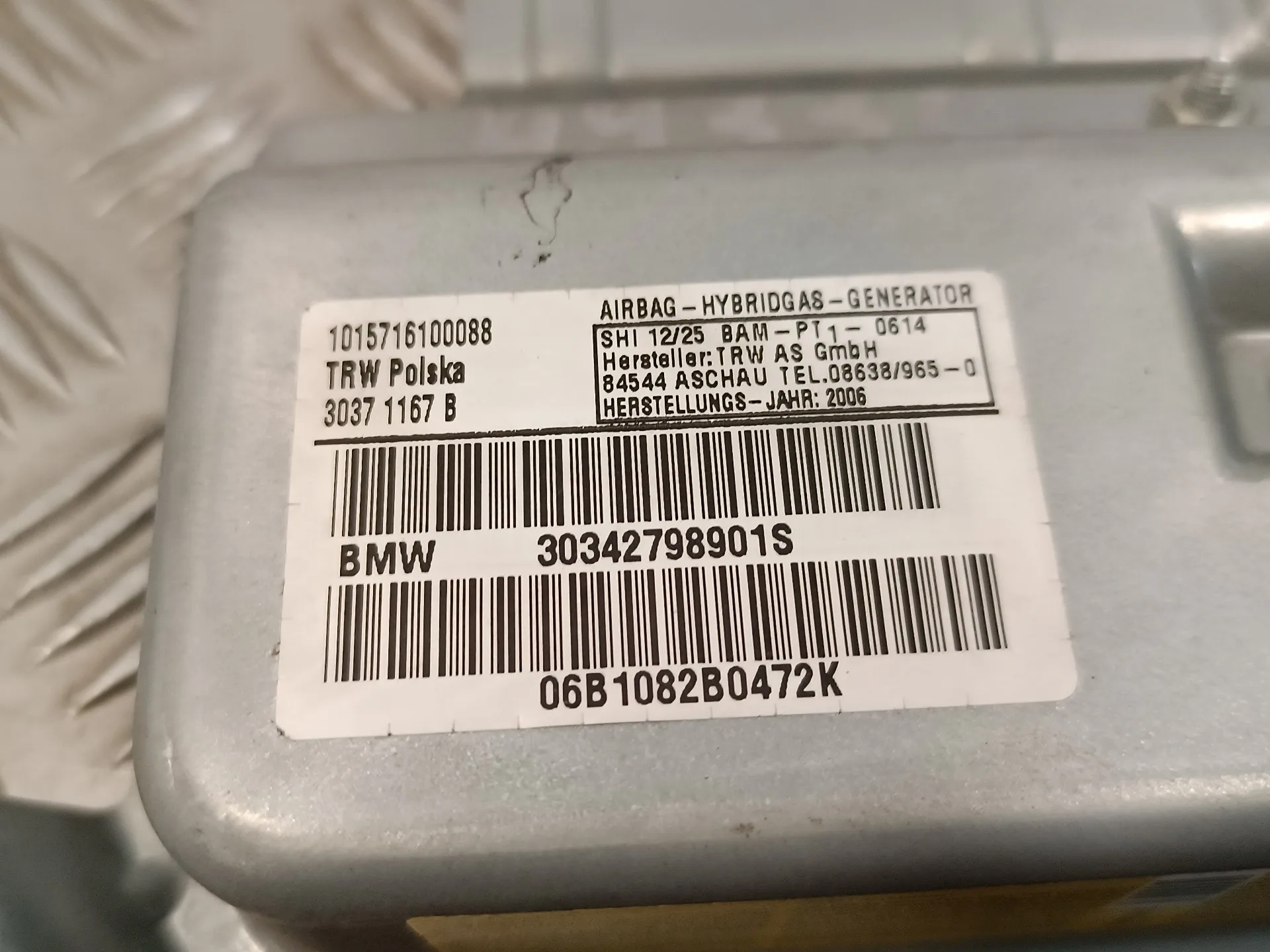 Airbag Lateral Izquierdo para Bmw X3 (E83)
