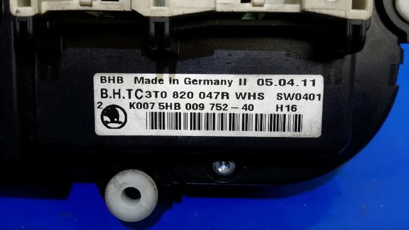 Mando Calefaccion / Aire Acondicionado para Skoda Octavia Berlina (1Z3)