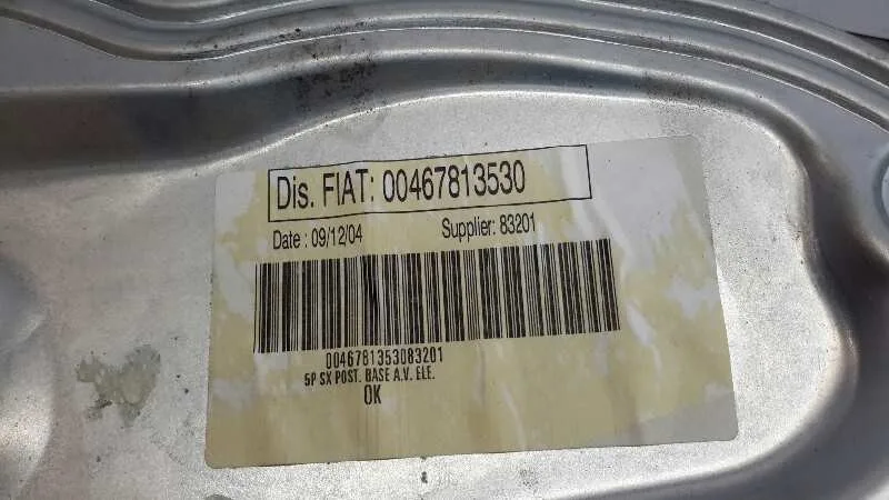 Elevalunas Trasero Izquierdo para Fiat Stilo Multi Wagon (192)
