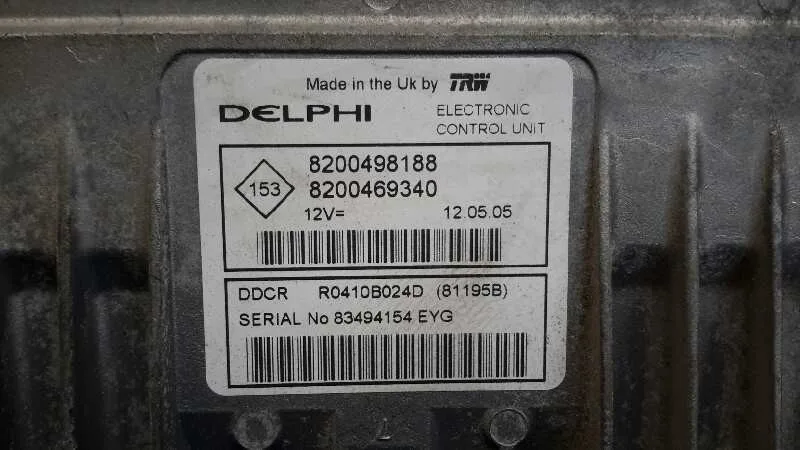 Centralita Motor Uce para Renault Scenic Ii