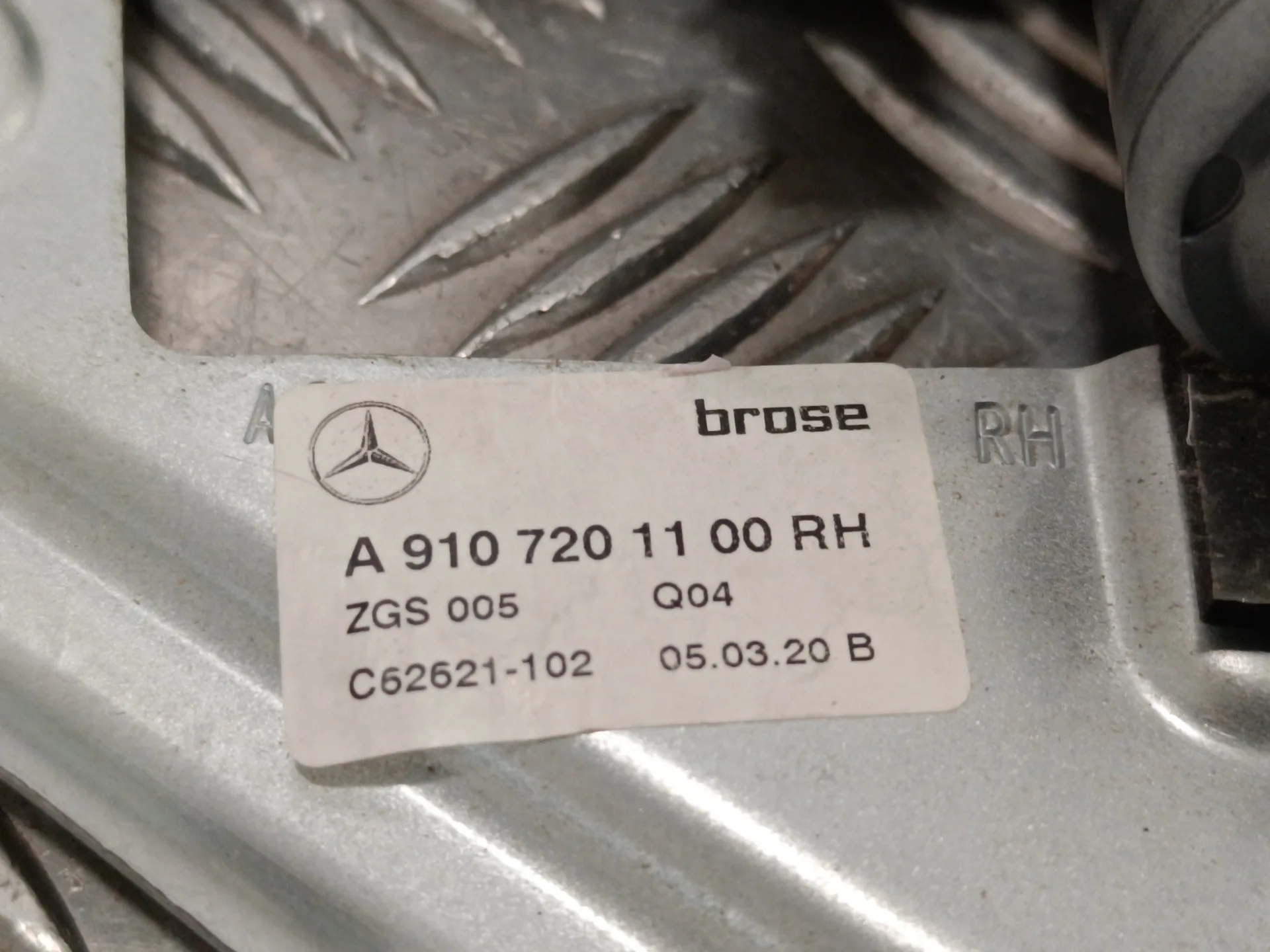 Elevalunas Delantero Derecho para Mercedes-Benz Sprinter Iii Furgon Fwd