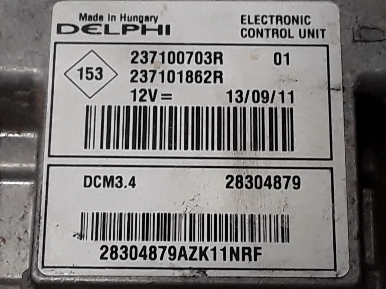 Centralita Motor Uce para Dacia Sandero
