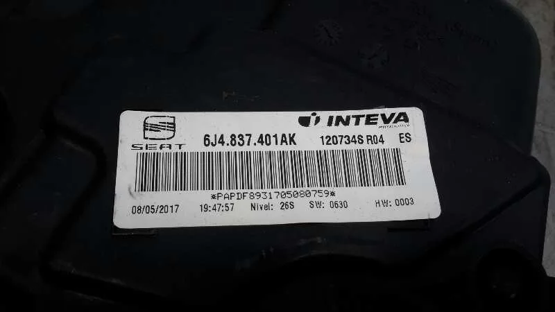 Elevalunas Delantero Izquierdo para Seat Ibiza (6P1)