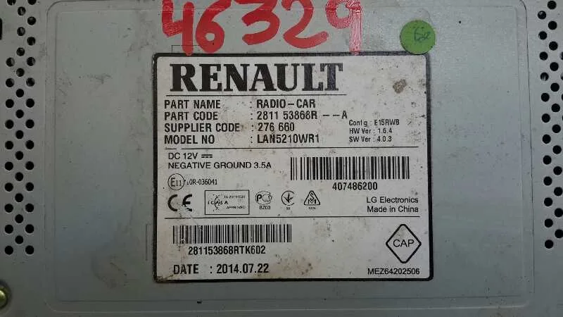 Sistema Navegacion Gps para Renault Clio Iv