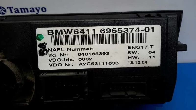 Mando Climatizador para Bmw Serie 1 Berlina (E81/E87)