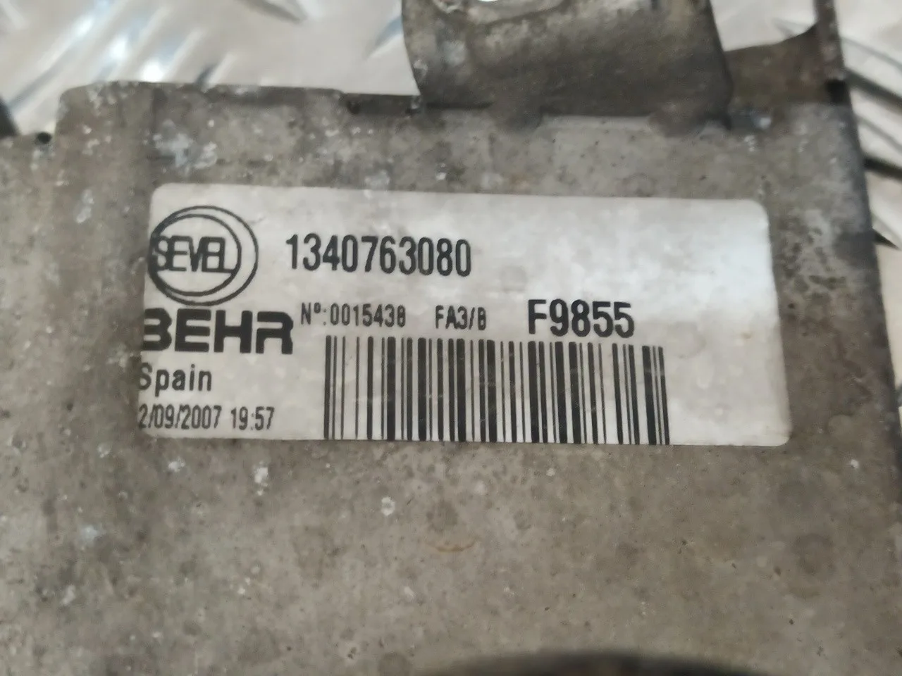 Intercooler para Fiat Ducato Caja Cerrada 33 (06.2006 =>)