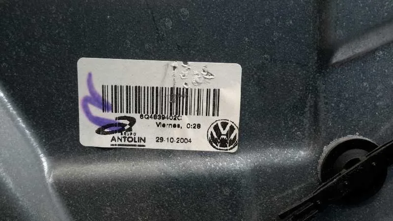 Elevalunas Trasero Derecho para Volkswagen Polo (9N1)