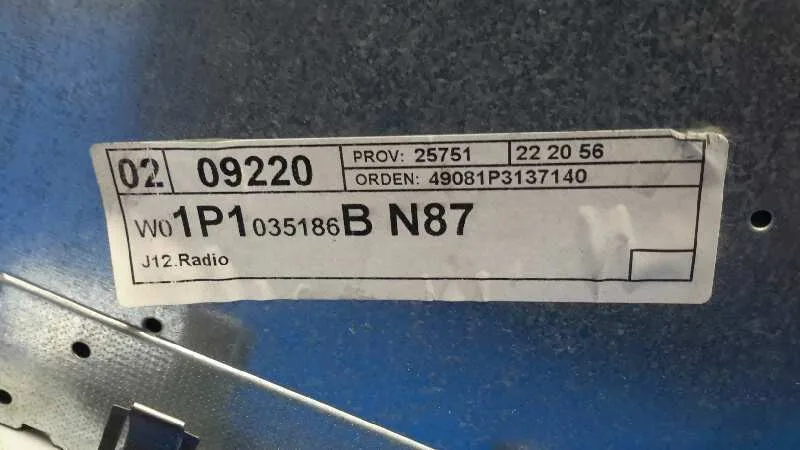 Sistema Audio / Radio Cd para Seat Leon (1P1)