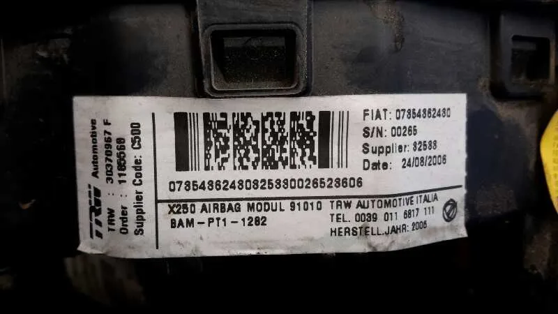 Airbag Delantero Izquierdo para Fiat Ducato Caja Cerrada 11 (Desde 03.02)