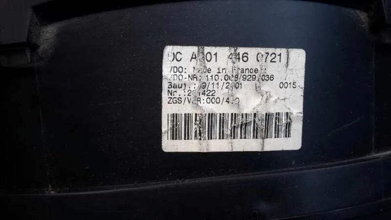 Cuadro Instrumentos para Mercedes-Benz Sprinter 02.00 -> Caja Abierta