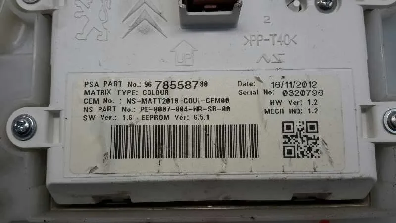 Cuadro Instrumentos para Peugeot 208
