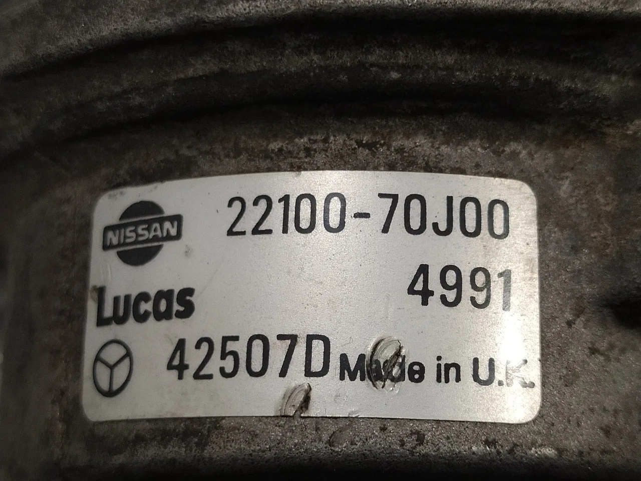 Delco para Nissan Primera Berlina (P11)