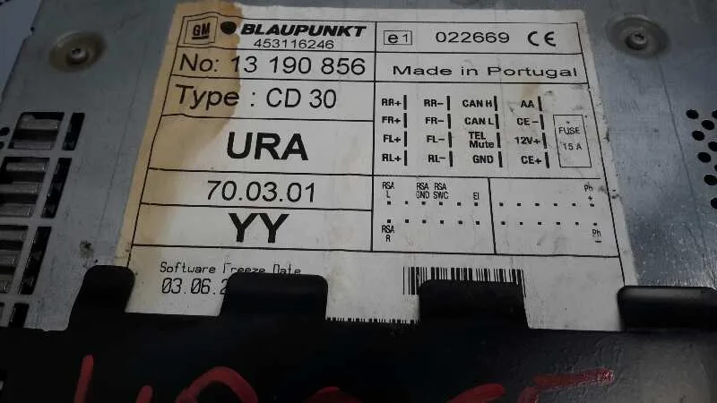 Sistema Audio / Radio Cd para Opel Astra H Berlina
