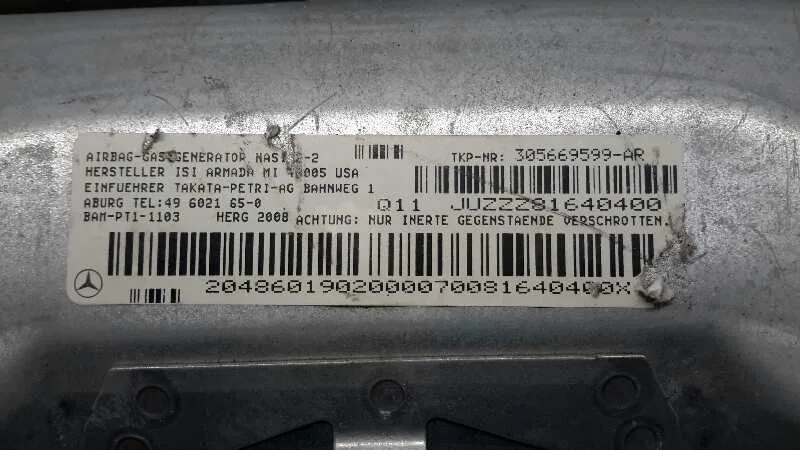Airbag Delantero Izquierdo para Mercedes-Benz Clase C (W204) Berlina