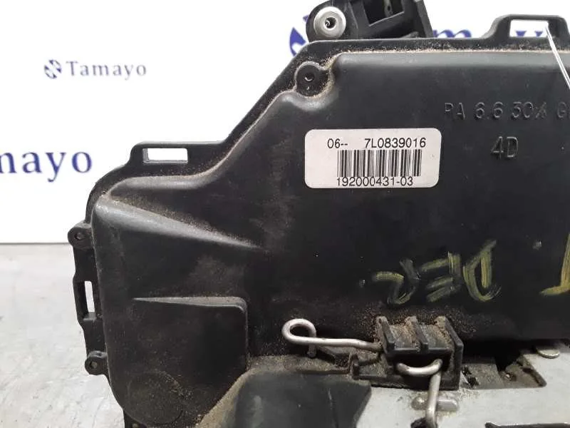 Cerradura Puerta Trasera Derecha para Seat Altea (5P1)