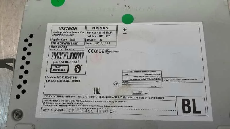 Sistema Audio / Radio Cd para Nissan Pulsar (C13)