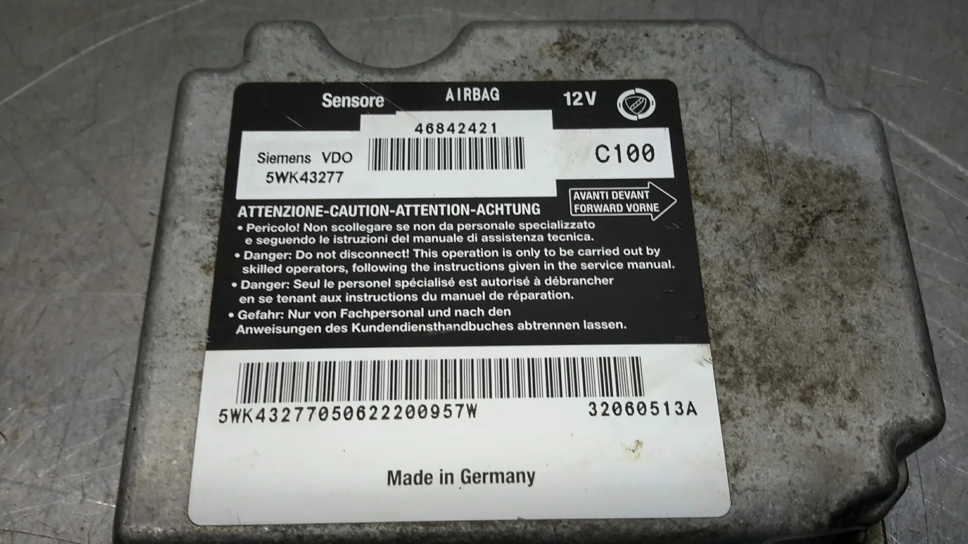 Centralita Airbag para Alfa Romeo 147 (190)
