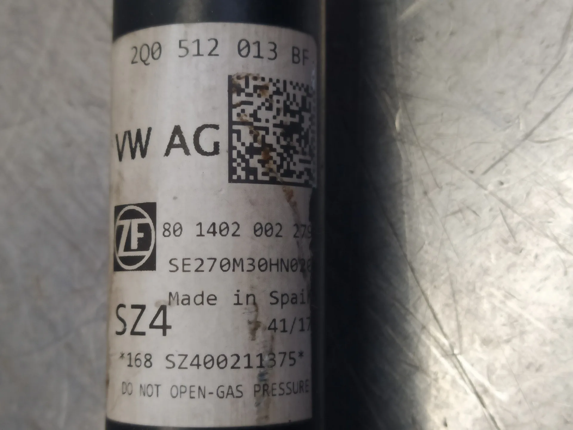 Amortiguador Trasero Izquierdo para Seat Ibiza (Kj1)