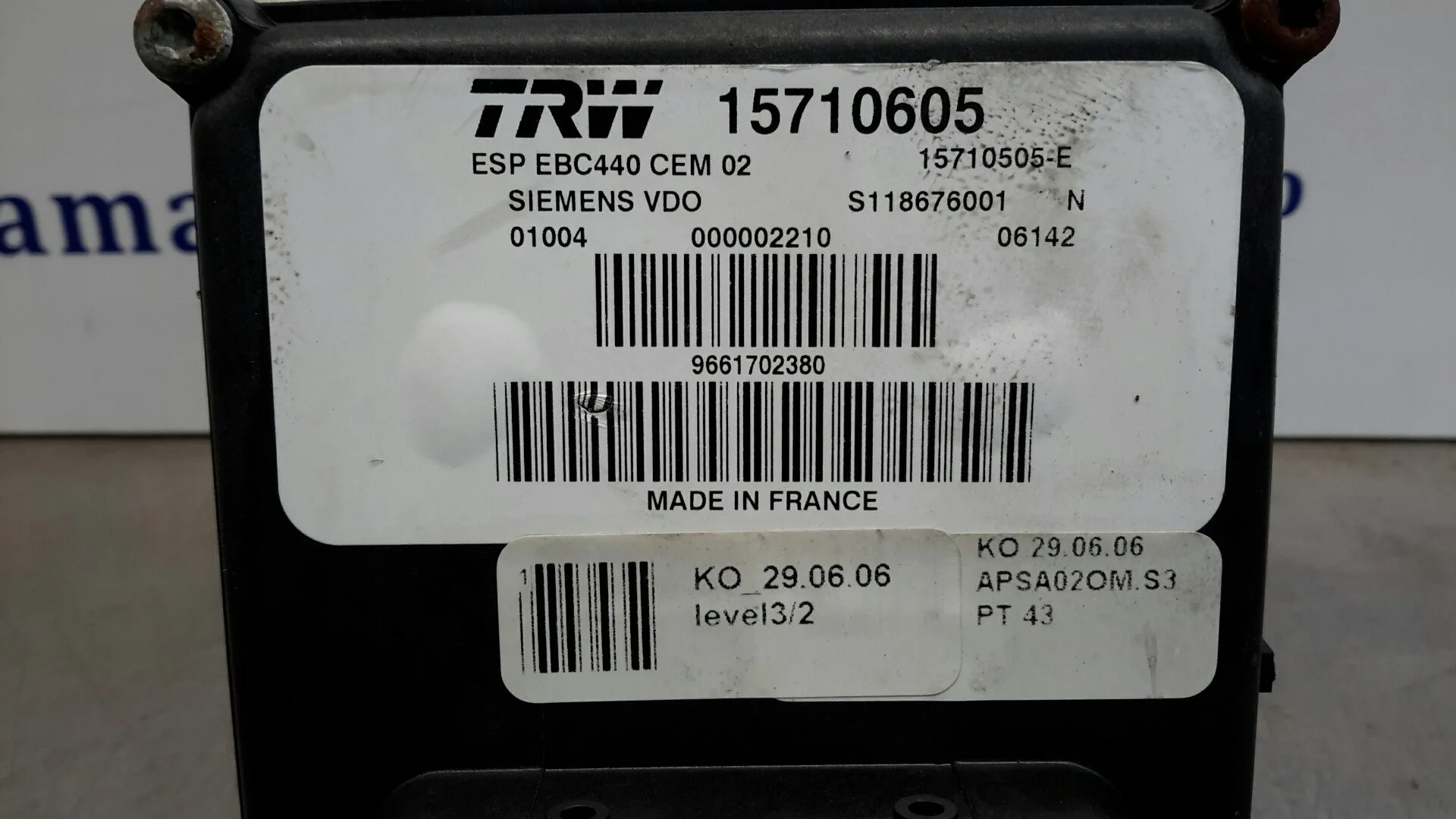 Abs para Peugeot 407 Sw