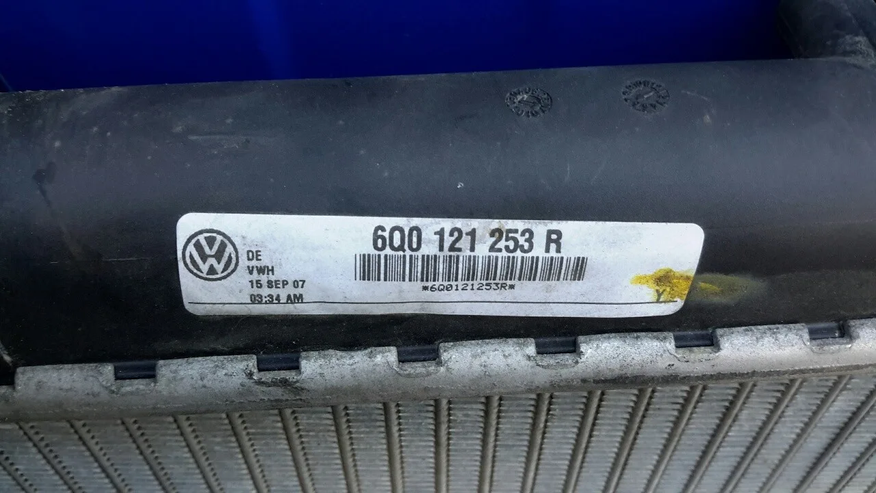 Radiador Agua para Volkswagen Polo (9N3)