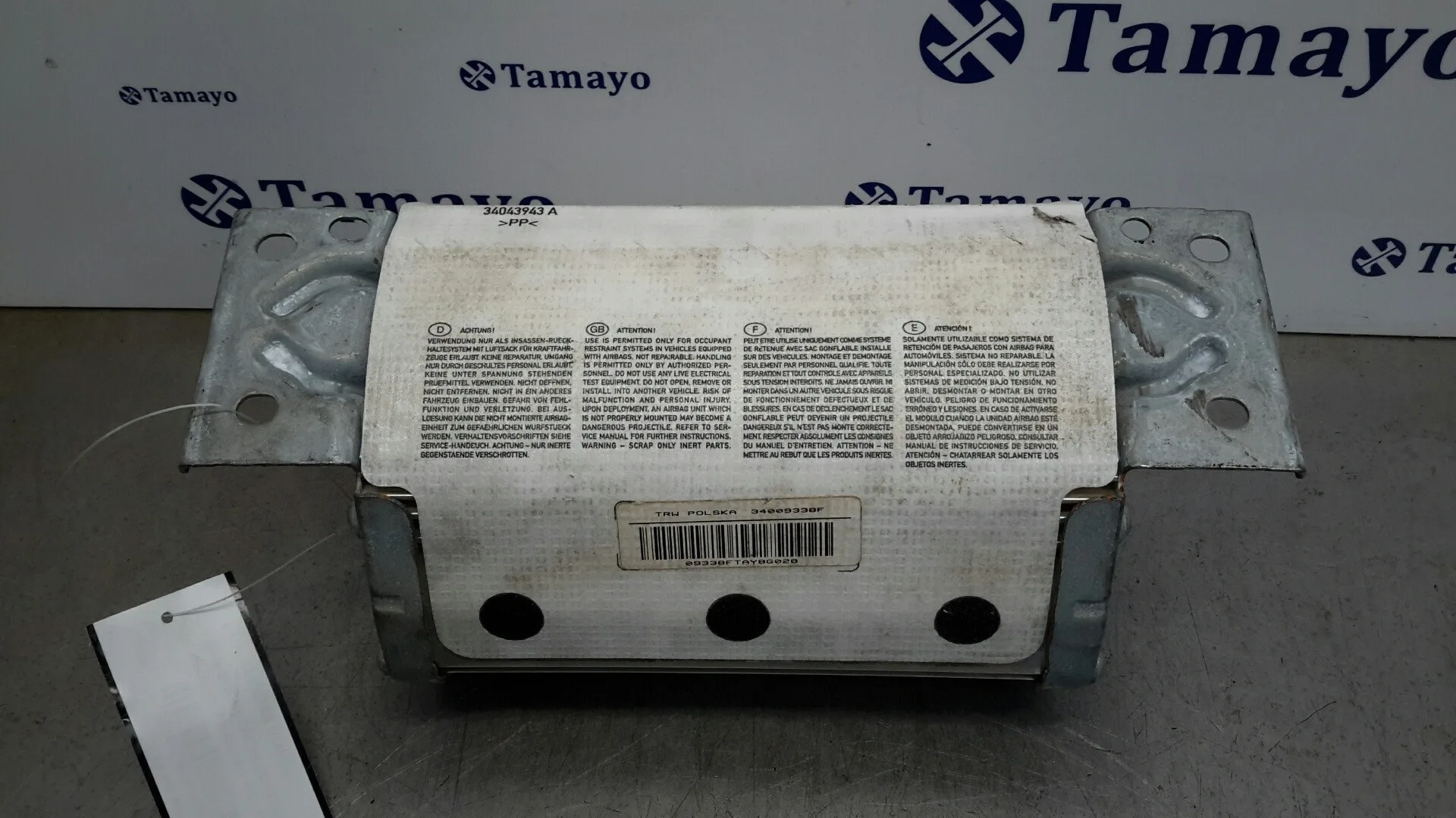 Airbag Delantero Derecho para Bmw Serie 3 Berlina (E90)