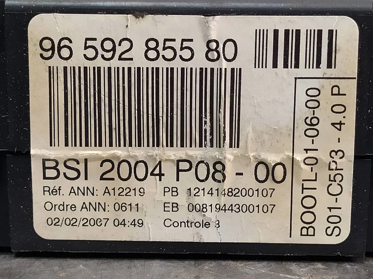 Caja Reles / Fusibles para Peugeot 207