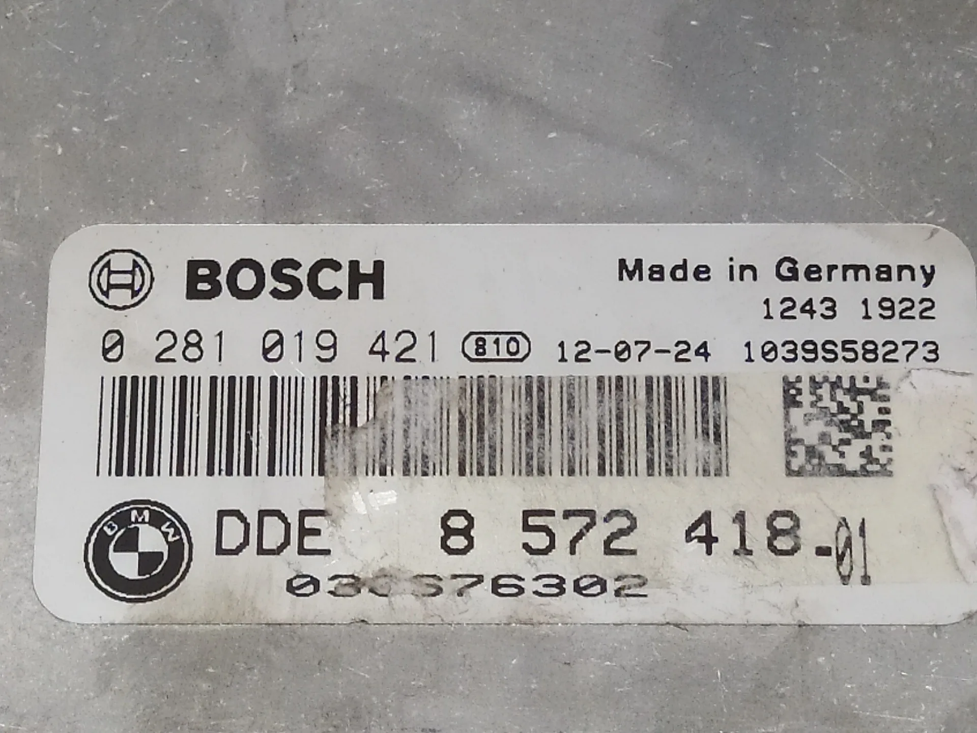 Centralita Motor Uce para Bmw Serie 5 Lim. (F10)