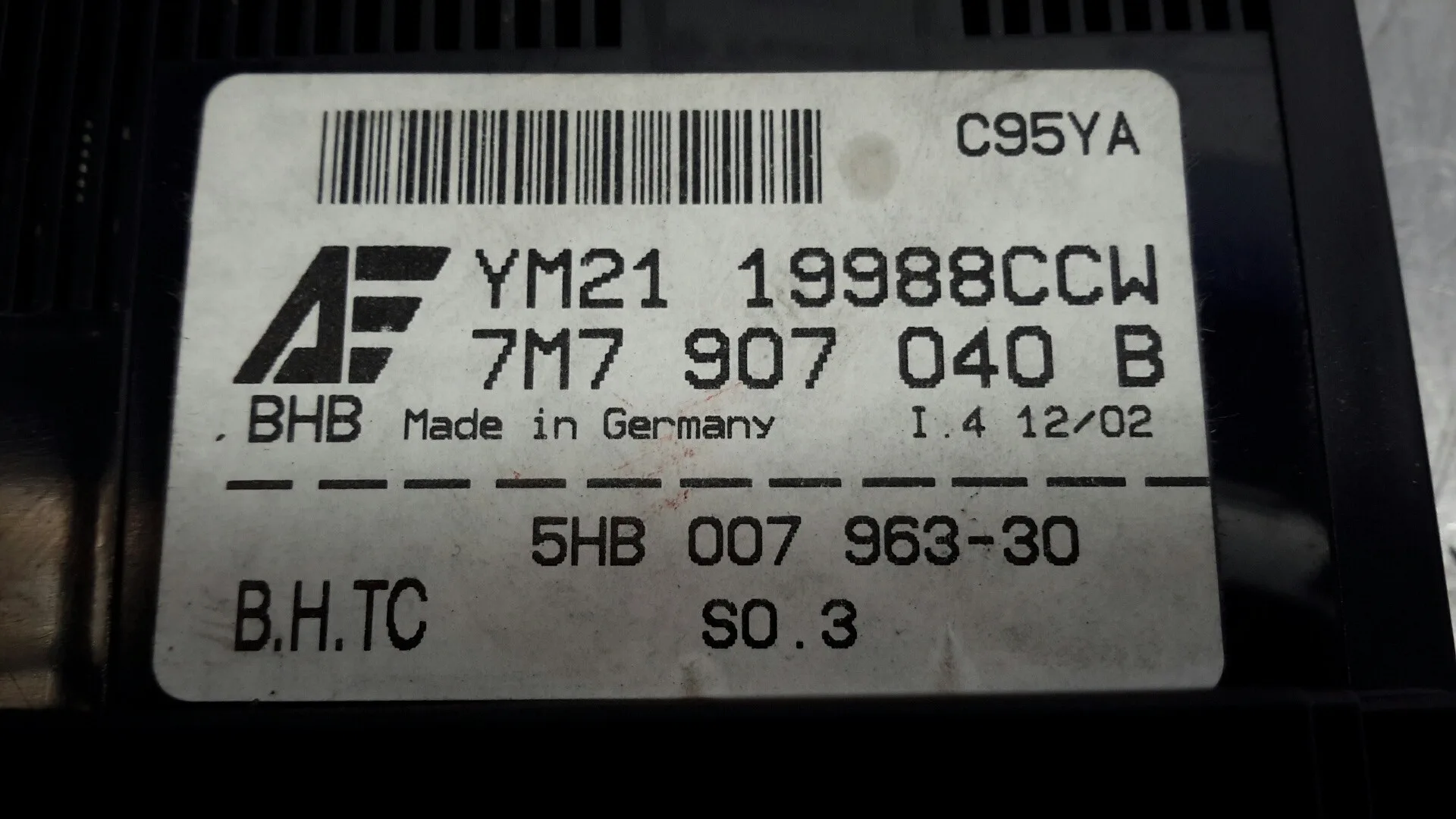 Mando Climatizador para Seat Alhambra (7V9)