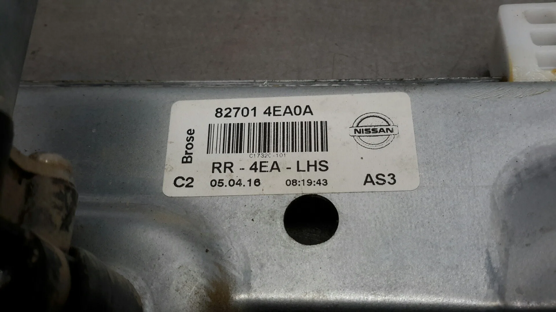 Elevalunas Trasero Izquierdo para Nissan Qashqai (J11)