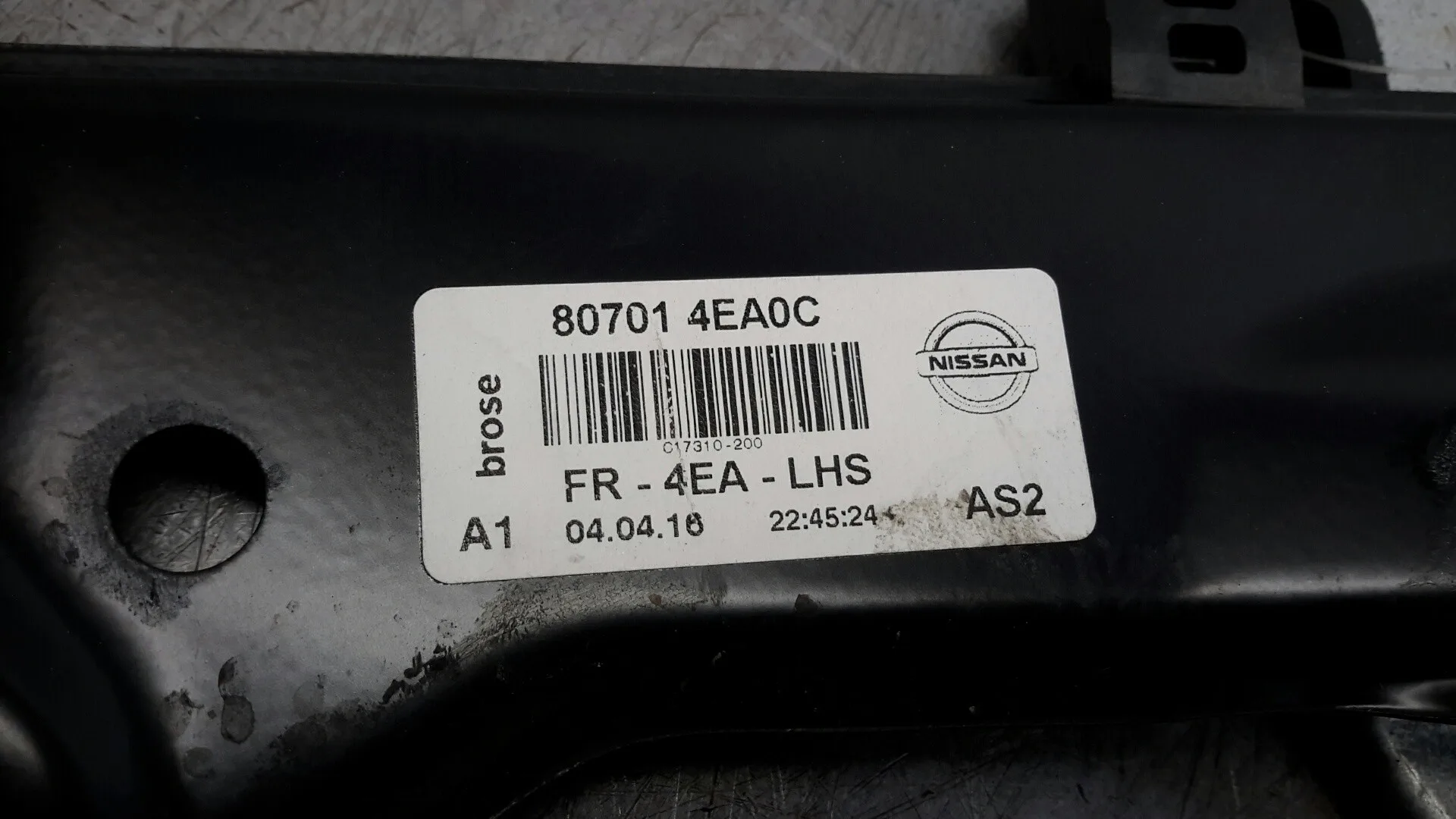 Elevalunas Delantero Izquierdo para Nissan Qashqai (J11)