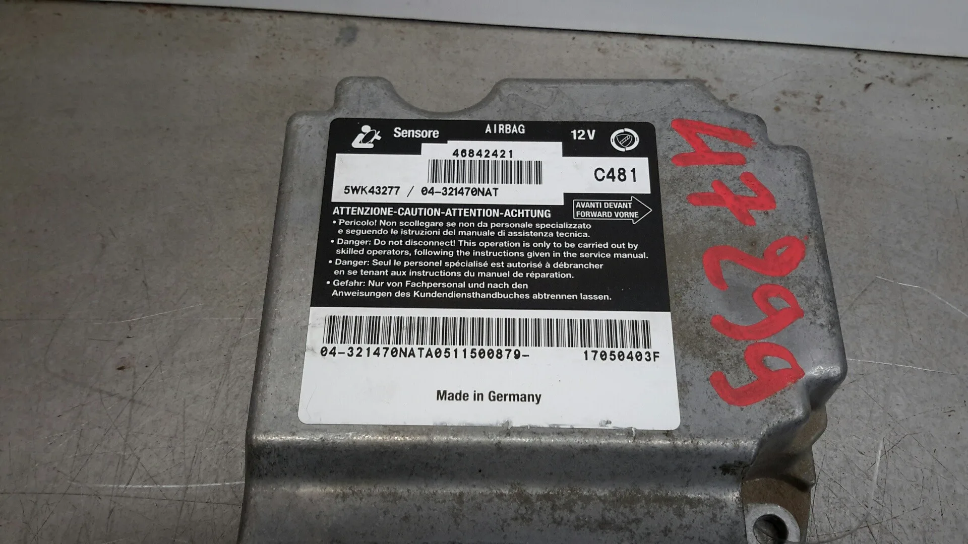 Centralita Airbag para Alfa Romeo 147 (190)