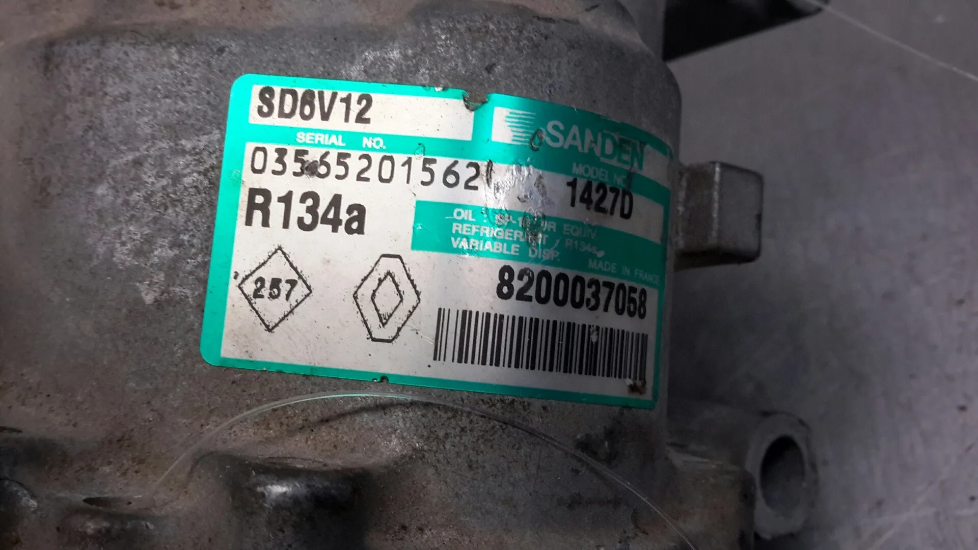 Compresor Aire Acondicionado para Renault Kangoo (F/Kc0)