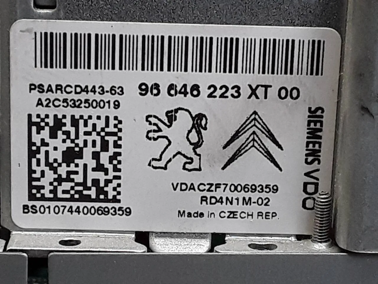 Sistema Audio / Radio Cd para Citroën C4 Grand Picasso