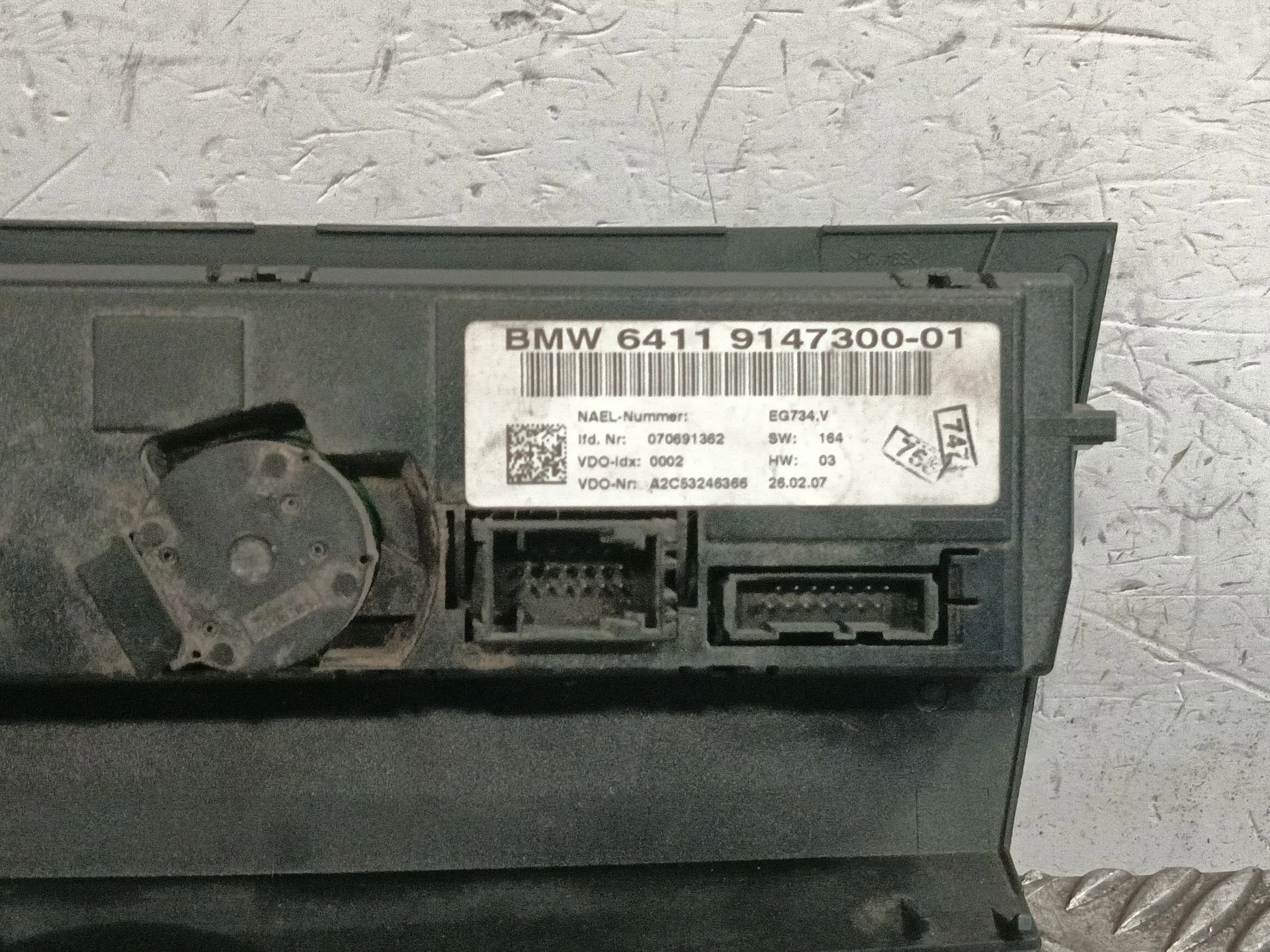 Mando Climatizador para Bmw Serie 3 Cabrio (E93)
