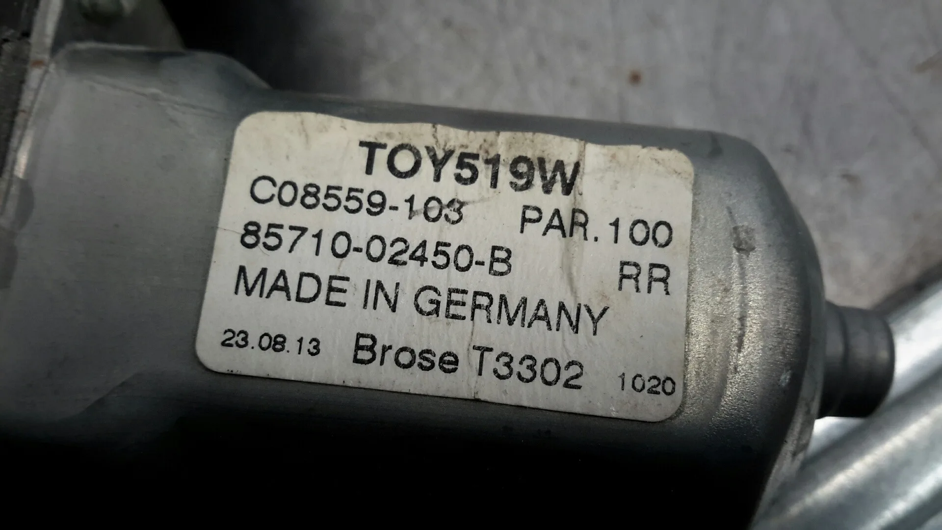 Elevalunas Trasero Izquierdo para Toyota Auris