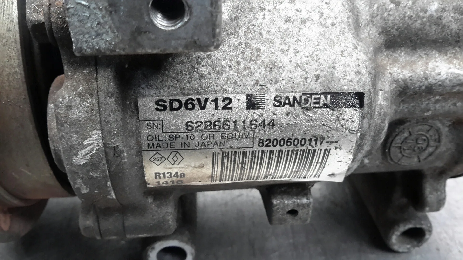 Compresor Aire Acondicionado para Renault Kangoo (F/Kc0)