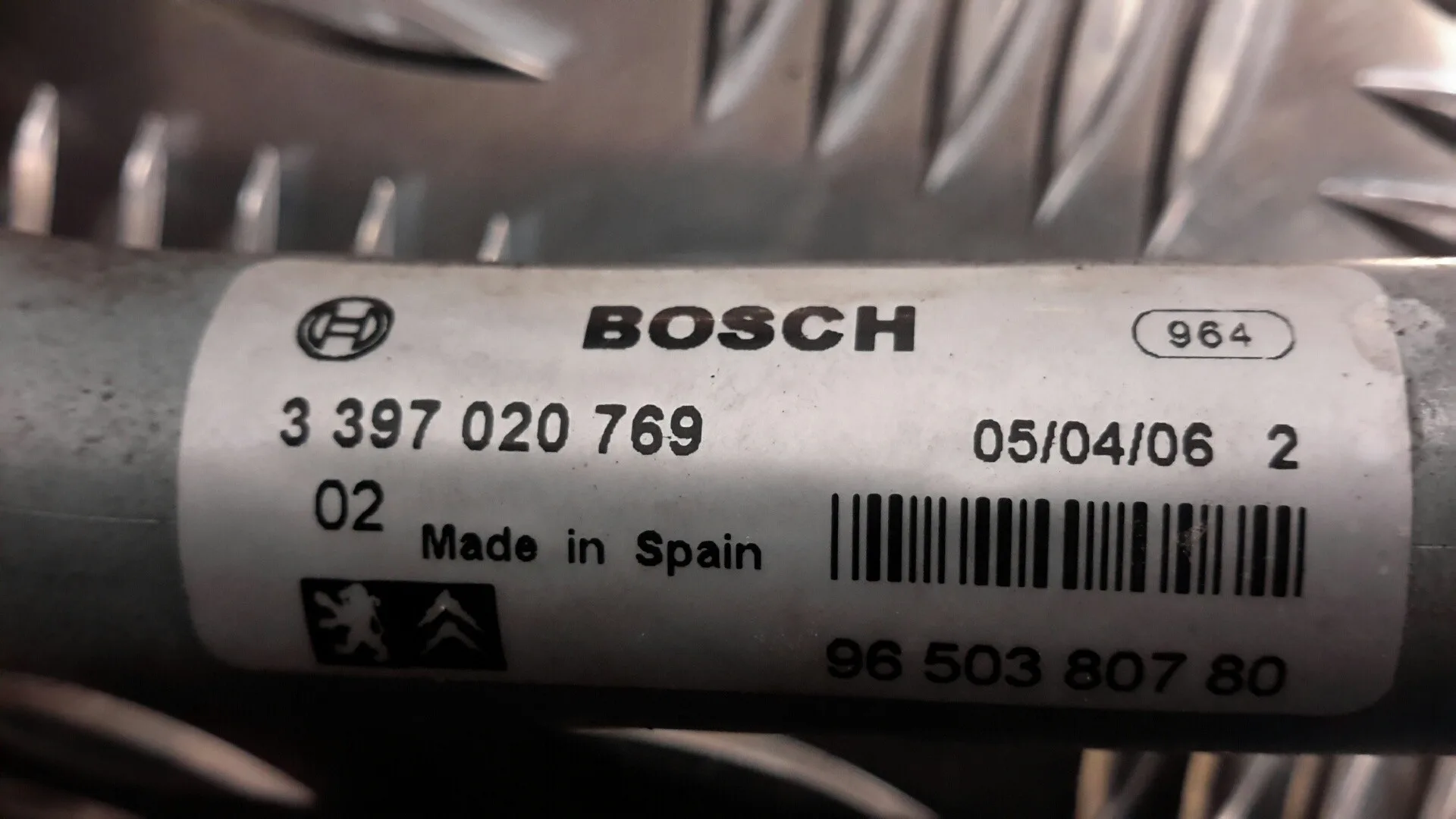 Motor Limpia Delantero para Peugeot 207