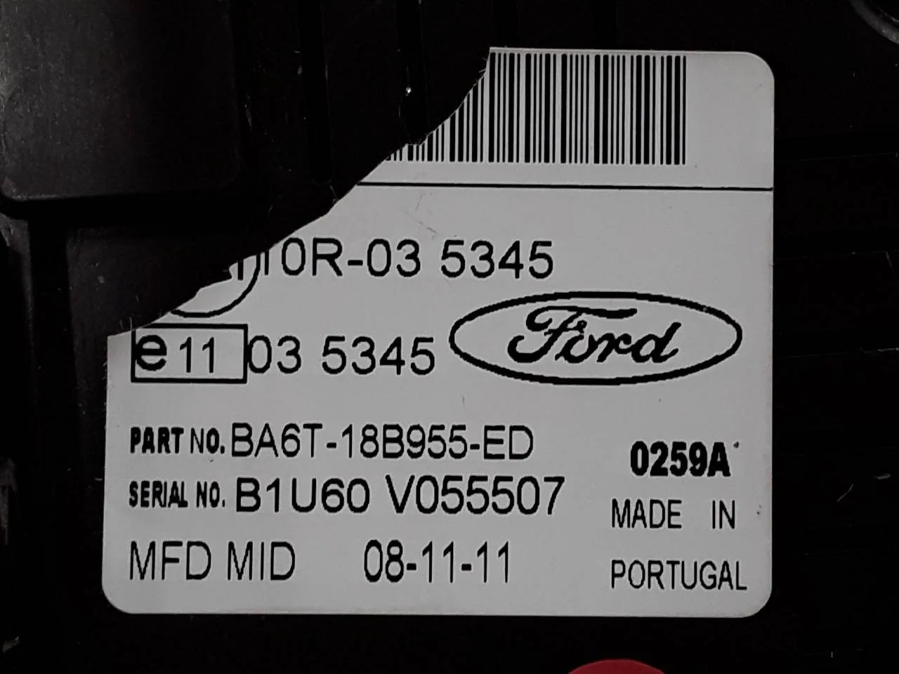 Pantalla Multifuncion para Ford Fiesta (Cb1)