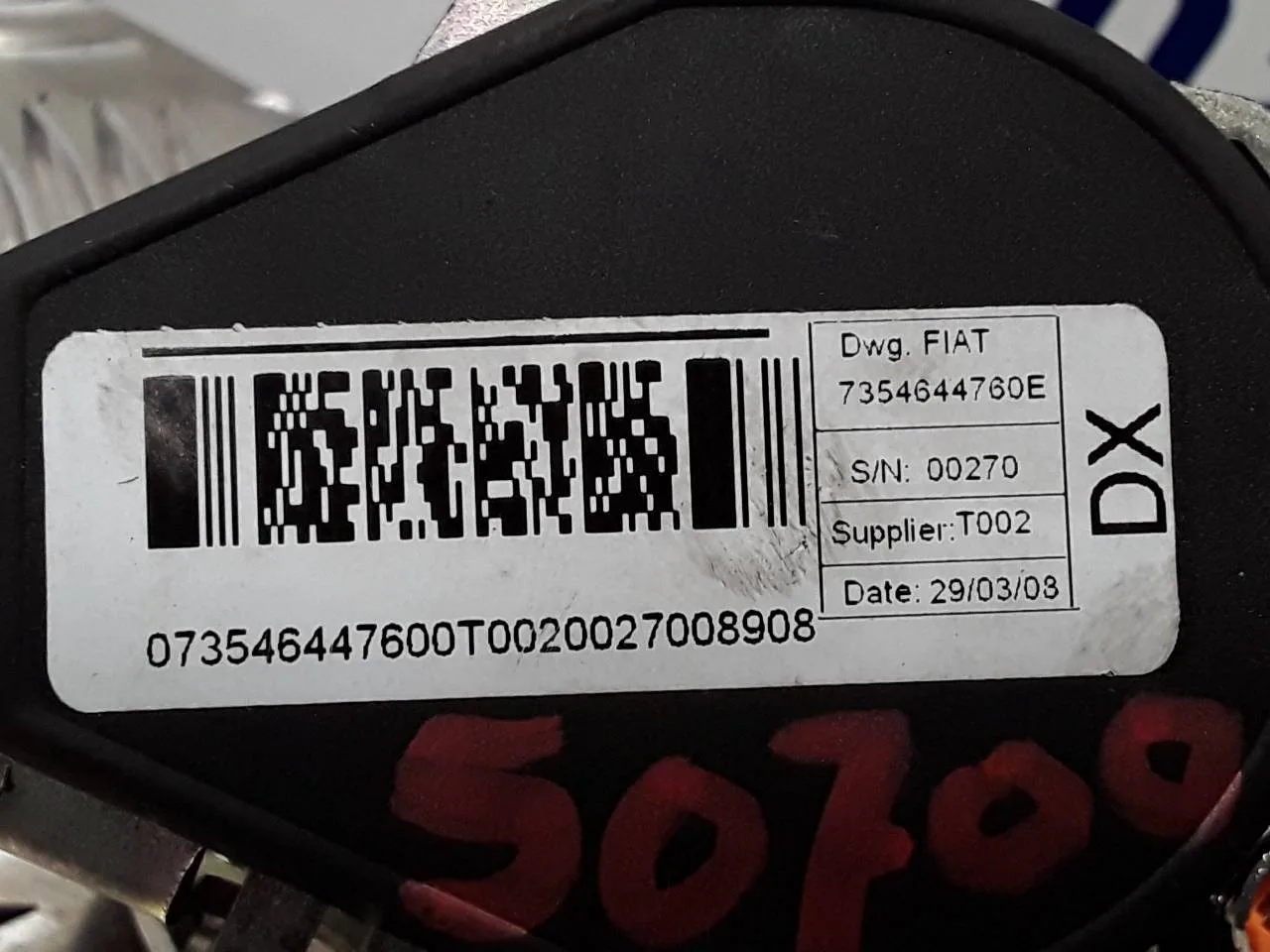 Cinturon Seguridad Delantero Derecho para Peugeot Bipper