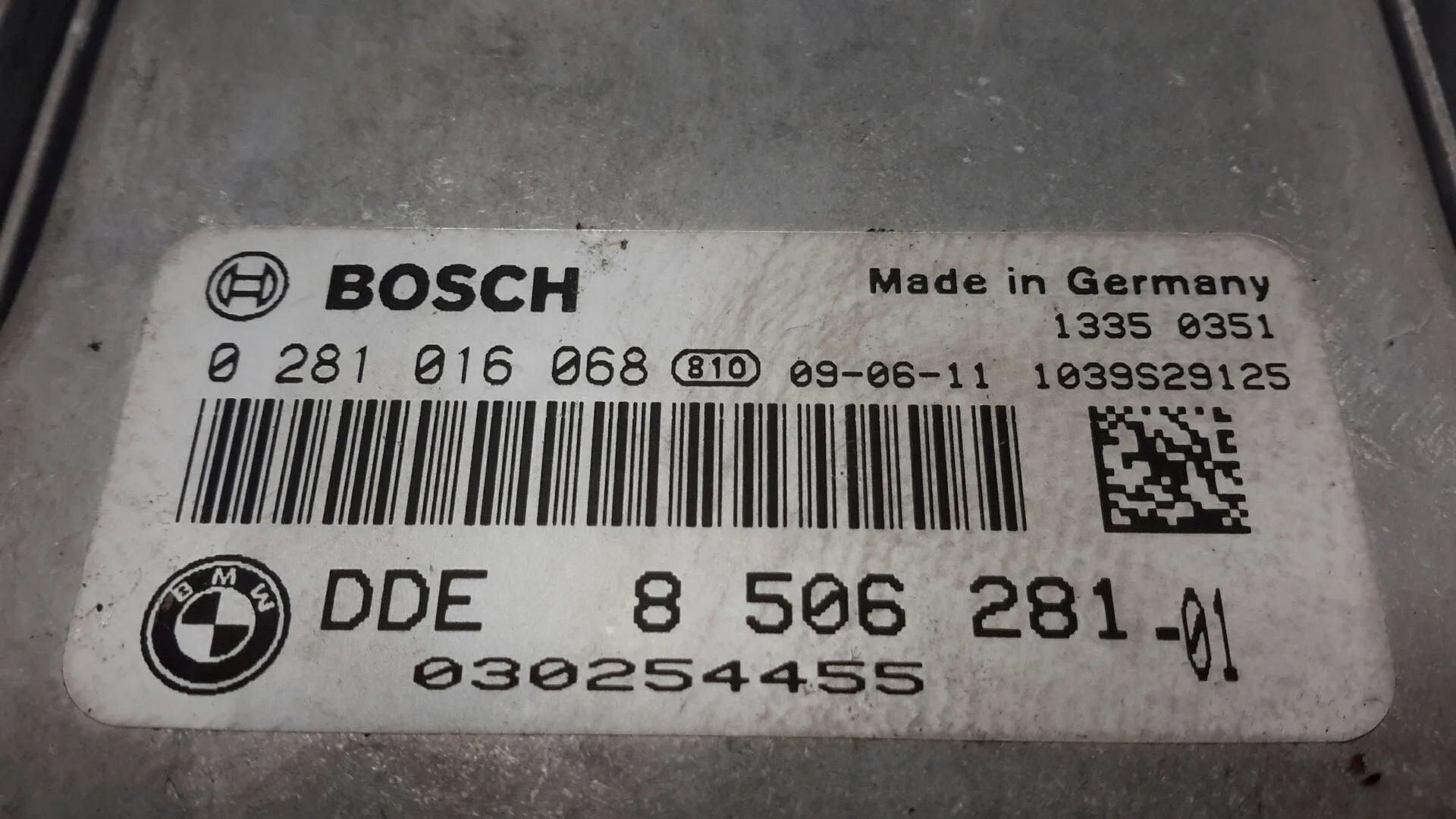 Centralita Motor Uce para Bmw Serie 1 Berlina (E81/E87)