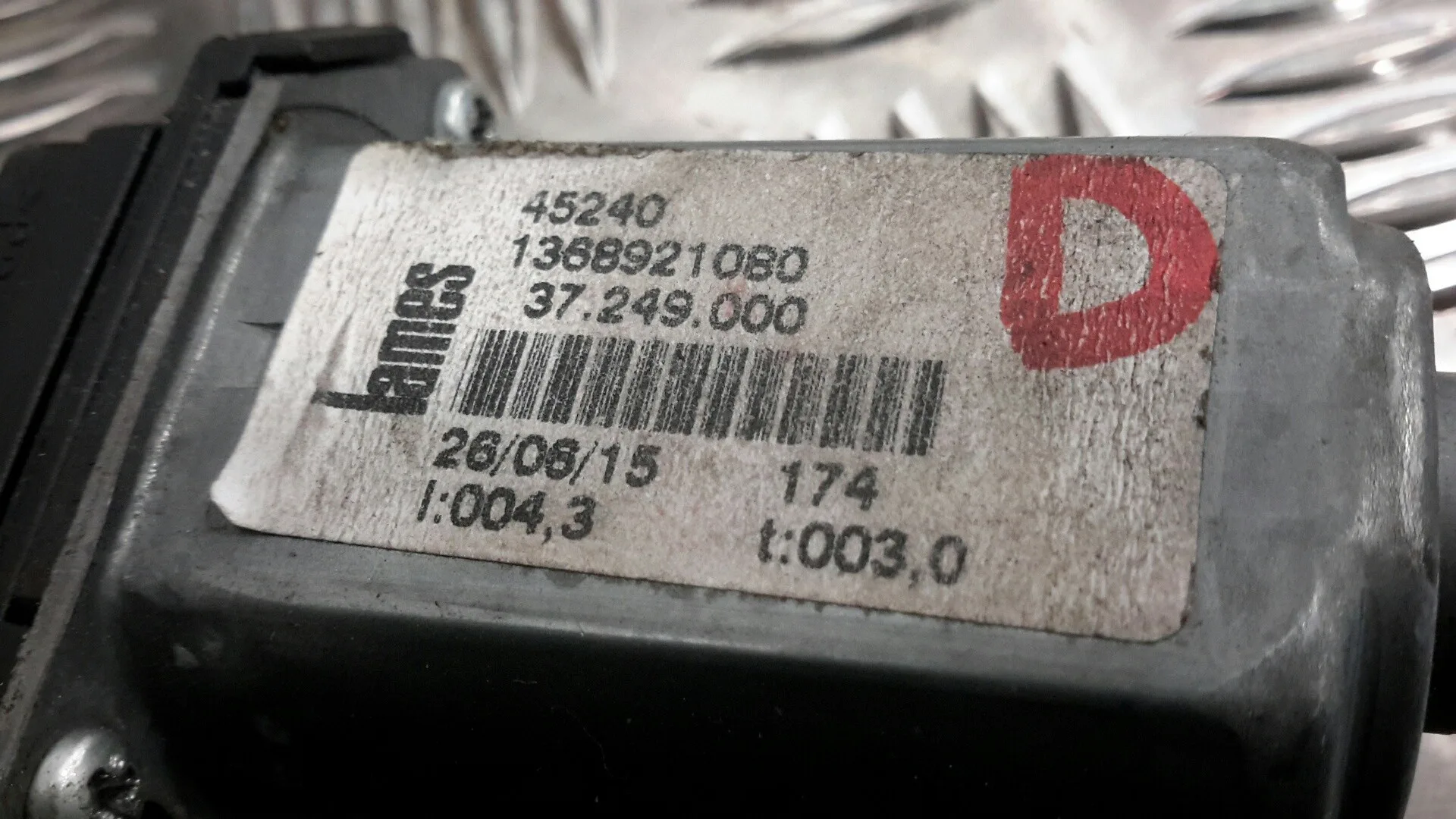 Elevalunas Delantero Derecho para Fiat Ducato Furgon 35 (290)