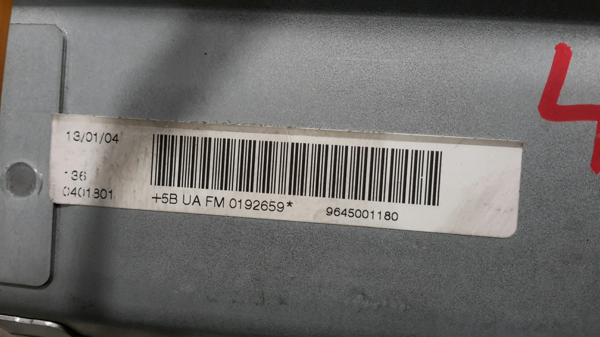 Airbag Delantero Derecho para Peugeot 307 Cc (S1)